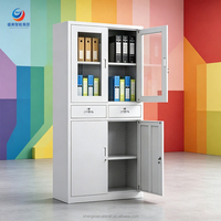Armoire de rangement en acier moderne pour cuisine, atelier et entrepôt - Classeur à 3 tiroirs verrouillable, design peu encombrant