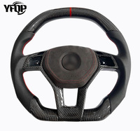 Volant Personnalisé en Cuir et Fibre de Carbone au Design Sport pour Modèles Mercedes-Benz Classe C W176 W204 W212 W207 W218 X204 W117