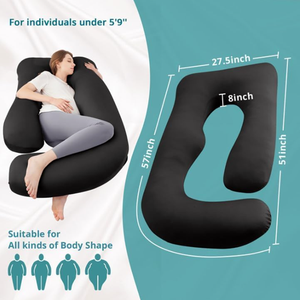 Almohada de <span class=keywords><strong>embarazo</strong></span> de soporte de cuerpo completo con tela de enfriamiento para comodidad durante toda la noche y alivio del <span class=keywords><strong>dolor</strong></span> - Product Image 2
