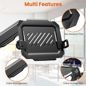 Chuyển động đầy đủ có khớp nối khí mùa xuân có thể điều chỉnh máy tính xách tay Wall Mount với có thể tháo rời khay cánh tay cho 12-17 inch máy tính xách tay màn hình đứng - Product Image 3