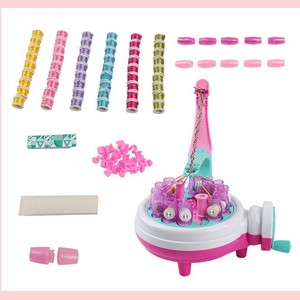 Máquina de tejer manual de plástico para pulseras DIY para niñas, juguete de tejer con cuentas para el hogar, para niños, 5+ <span class=keywords><strong>TAGO</strong></span> - Product Image 3