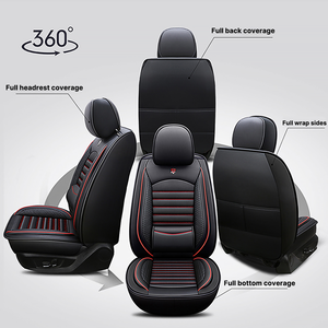 Set Completo di <span class=keywords><strong>Coprisedili</strong></span> Neri e Rossi Impermeabili per la Maggior Parte dei SUV e Camion, Accessori per Interni <span class=keywords><strong>Auto</strong></span> - Product Image 4