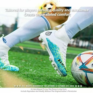 Футбольные бутсы с длинными шипами для игры на искусственном газоне (AG), унисекс, для студентов, взрослых, профессиональных соревнований - Product Image 2