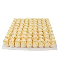Lot de 81 têtes de roses en savon de 3,5 x 4 cm sans support, pour la Saint-Valentin, les mariages, les fêtes, avec emballage cadeau
