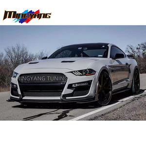 Kit de Conversión de Carrocería Mingyang Nuevo 2015-2016, Parachoques Delantero Facelift <span class=keywords><strong>Mustang</strong></span> GT500 con Orificios para Sensores de Asistencia de Estacionamiento, 1 Año de Garantía - Product Image 5