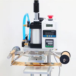 Factory Customized Plastic Turnover Box Crate Pneumatic Hot Foil Stamping Machine Gilding Press Machine Heat Press Machine