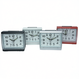 Desk <b>Clock</b> Silent Quartz Analog Table <b>Clocks</b> 4 Colors Square Design - Product Image 2