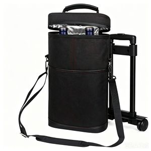 <span class=keywords><strong>Borsa</strong></span> Termica Portatile per Vino e Ghiaccio in Tessuto Oxford Personalizzata, Capacità 15L, Colore Champagne - Product Image 1