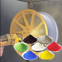 Peinture en poudre automobile à texture métallique en aluminium résistante à la chaleur avec prix d'usine