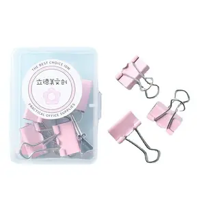 Lidemei Văn Hóa Và Sáng Tạo Macaron Màu Nhỏ Đuôi Dài Clip Kim Loại Clip Sinh Viên Ràng Buộc Văn Phòng Cung Cấp Dovetail Clip