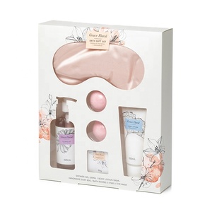 Ensemble cadeau de spa pour femmes, très vendu, luxueux, contenant un gel <span class=keywords><strong>douche</strong></span>, une lotion pour le corps, des bombes de <span class=keywords><strong>bain</strong></span> et un masque pour les yeux. - Product Image 3