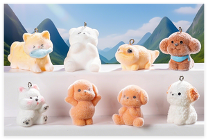 Giocattolo Sorpresa: Animali Cartoon in Peluche (Cane, Gatto, Pesce, Orso) con <span class=keywords><strong>Gancio</strong></span>, Piccole Figure Promozionali per Portachiavi, Gioielli e Decorazioni da Giardino - Product Image 6