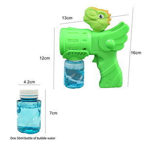 Pistola de Burbujas de Dinosaurio Luminosa con 50 ml de Solución para Burbujas, para Juegos de Carnaval y Eventos de Parques Temáticos - Product Image 5