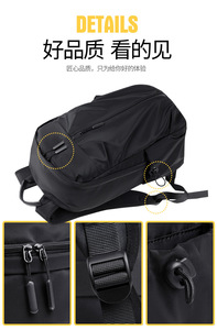 Sac à dos pour ordinateur portable de grande capacité personnalisé, sac à dos d'affaires avec charge USB, sac à dos pour ordinateur portable de grande capacité avec logo personnalisé, utilisation quotidienne - Product Image 6