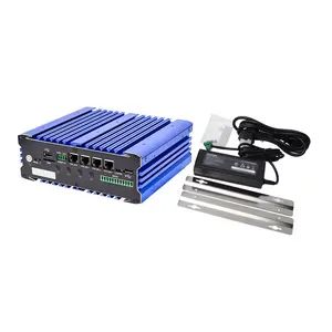 Công nghiệp không quạt nhúng máy tính Mini PC IPC với 4 PoE LAN cổng cho năng lượng giám sát cho mạng