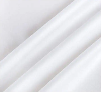 Tissu en lin léger 100 % coton biologique, écologique, enduit de silicone, 400 fils, respirant, tissé satin uni