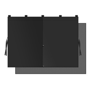 Pare-soleil magnétique double couche pour voiture, en tissu à ressort, pour vitres latérales, protection solaire universelle - Product Image 1