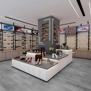 Shoe Store Display Rack | Wall Display Cabinet Shoe & <b>Hat</b> Island <b>Stand</b> | Factory-Made Retail Store Furniture & Display Fixtures - Product Image 2