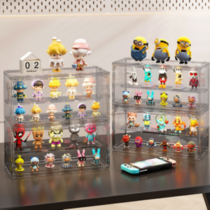 ชั้นเก็บของที่ได้รับแรงบันดาลใจจากการใช้งานสำหรับบ้านและสำนักงานซ้อนได้และมีพื้นที่ว่าง - Product Image 1