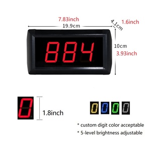 1.8 inch <span class=keywords><strong>3</strong></span> chữ số 7 đoạn <span class=keywords><strong>LED</strong></span> hiển thị kỹ thuật số đếm ngược countup điện tử kiểm đếm truy cập với điều khiển từ xa hoạt động - Product Image 2