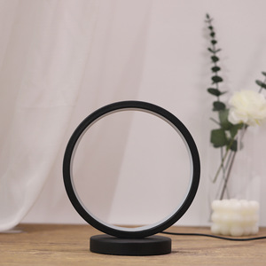 โคมไฟตั้งโต๊ะทรงกลมที่ทันสมัยเรียบง่ายและทันสมัยห้องนอนศึกษาโคมไฟกลางคืนตกแต่งหรี่แสงได้ - Product Image 6