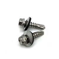 Galvanized Hex Head Self Drilling Roofing Screw Nail with Washer Steel