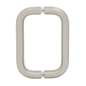 Poignées de <span class=keywords><strong>porte</strong></span> de douche en verre en laiton massif dos à dos de 6 po <span class=keywords><strong>sans</strong></span> rondelles en métal - Product Image 1