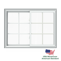 Fenêtre à double vitrage en vinyle certifiée NFRC American Standard, fenêtre coulissante double pour maisons