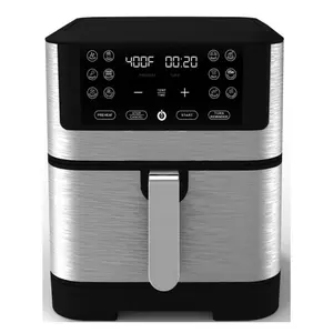 8 Liter Global Kitchen Familiales Temperature Sensor Commercial Digital Air Fryer for Restaurants