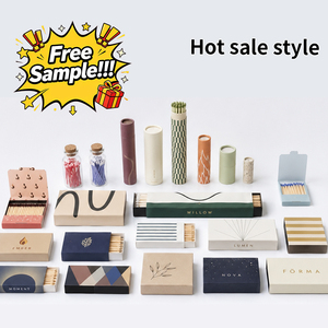 Personalized Modern Safety Printing Custom Bulk Recyclable White <strong>Match</strong> <strong>Boxes</strong> with Long Sticks - Product Image 5