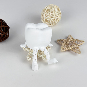 Ornamento a forma di dente in resina, 4 cm x 6,7 cm, decorazione dentale mobile in stile cartone animato per soggiorno, idea regalo - Product Image 2