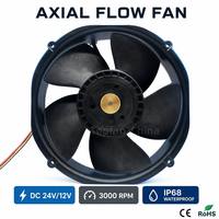 Kipas Pendingin Kabinet Aliran Aksial Anti Ledakan Rangka Logam 200mm Tahan Suhu Tinggi 200x200x53mm Industri EC 115V OEM