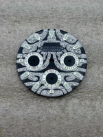 Cadran de montre en acier inoxydable de 29,5 mm avec logo S pour mouvement VK63, étanche, vert lumineux, accessoires de modification de montre de haute qualité