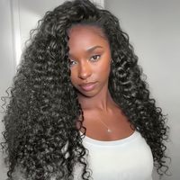 Perruques mi-longues bouclées birmanes en cheveux humains HD Remy, 8-20 pouces, prêtes à être expédiées, lot en stock, ondulations naturelles, faciles à porter, sans colle