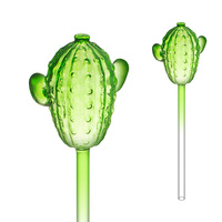 Globes d'arrosage en forme de cactus en verre soufflé à la main