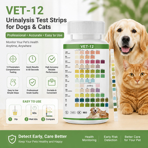 Offre Spéciale : Bandelettes Réactives VET-14 pour l'<span class=keywords><strong>Analyse</strong></span> <span class=keywords><strong>Urinaire</strong></span> – Tests d'<span class=keywords><strong>Analyse</strong></span> d'Urine pour Chiens et Chats – Bandelettes de Diagnostic - Product Image 4