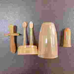 Cepillo de Dientes para Bebés, de Silicona de Grado Alimenticio, con Cerdas Suaves, Portátil, Color Marrón, Juego de Limpiador de Lengua - Product Image 6