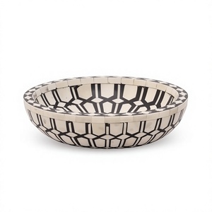 Tazón para Servir en Fiestas de Cumpleaños para Niños, con Incrustaciones de Hueso, Diseño Clásico Ecológico, Pulido, BS INTERNATIONAL, Hecho en India, Vajilla - Product Image 6