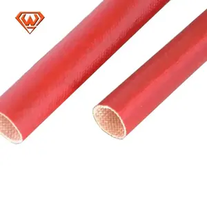 High Temperature Resistant Hose Protection Silicone Fiberglass Heat Shield Sleeve