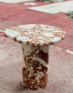 Table d'appoint en marbre Calacatta Volia <span class=keywords><strong>rouge</strong></span> <span class=keywords><strong>chinois</strong></span> de luxe SHIHUI, taille personnalisée, design moderne pour la maison, villa, salon, meubles - Product Image 2