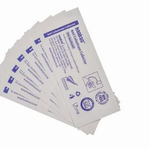 Оптовая продажа, биоразлагаемый бумажный пакет, одноразовый медицинский тестовый пластиковый ламинированный мешочек для тампона горла, упаковочные пакеты