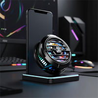 Refroidisseur de téléphone magnétique avec lumière RGB, refroidissement semi-conducteur, clip arrière, radiateur pour jeux mobiles