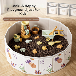 Juego de Juguetes de Arena para Niños con Piedras de Colores, Arena de Cerámica, Caja de Arena para <span class=keywords><strong>el</strong></span> Hogar, Kit de Excavación de Arena para Bebés - Product Image 2