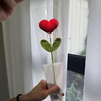 Daun Buket Rajutan Tangan untuk Ekspresi Cinta di Hari Valentine, Hari Ayah, Hari Ibu, Tahun Baru, Imlek, dan Halloween