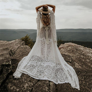 <span class=keywords><strong>Vestido</strong></span> de encaje de maternidad para mujeres embarazadas, <span class=keywords><strong>vestido</strong></span> de boda largo de talla grande - Product Image 6