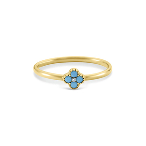 Anillo de Compromiso y Boda Personalizable CANNER de Plata de Ley S925 con Perla y Turquesa para Mujer - Product Image 6