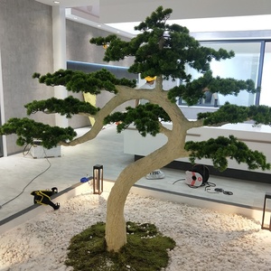 Albero di pino artificiale personalizzato albero artificiale dall'aspetto naturale albero di pino finto pino albero di cedro per decorazione interna esterna - Product Image 2
