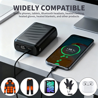 Batterie externe portable 20000 mAh avec écran LED, charge rapide 22,5 W, pack batterie USB Type-C pour vêtements chauffants, vente en gros OEM