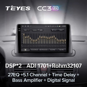 TEYES CC3 2K pour Renault <span class=keywords><strong>Megane</strong></span> <span class=keywords><strong>3</strong></span> 2008 - 2014 Autoradio Lecteur multimédia vidéo Navigation Stéréo GPS Android 10 Pas de 2din 2 - Product Image 3