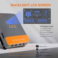 Contrôleur de panneau solaire intelligent POW-M60-ULTRA MPPT 60A 12V/24V/36V/48V pour batteries LiFePO4/Gel/Flooded/Plomb-Acide avec charge en 3 étapes